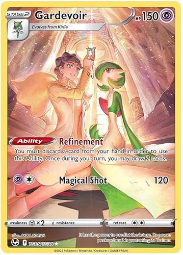 Gardevoir TG05/TG30 Seltene Holo Pokemon Karte (Silver Tempest Trainer Gallery) + 1x TitanCards® Toploader von Titan Cards