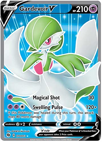Gardevoir V 070/073 Full Art Ultra Rare Pokemon Karte (Champions Path) + TitanCards® Toploader von Titan Cards