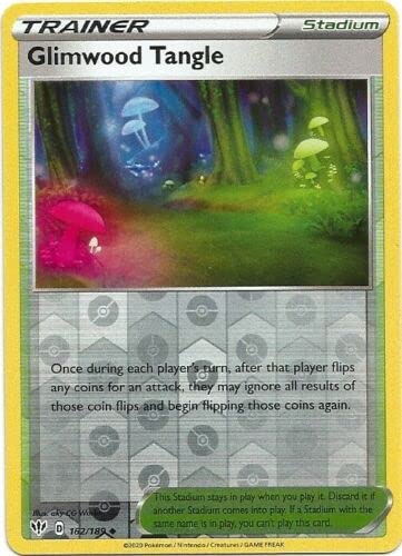 Glimwood Tangle 162/189 Uncommon Reverse Holo Pokemon Card (Darkness Ablaze) + TitanCards® Toploader von Titan Cards