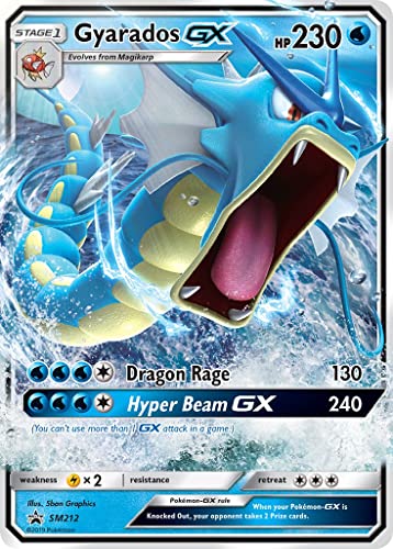 Gyarados GX SM212 Pokemon Promo-Karte (SWSH Promo-Serie) + TitanCards® Toploader von Titan Cards