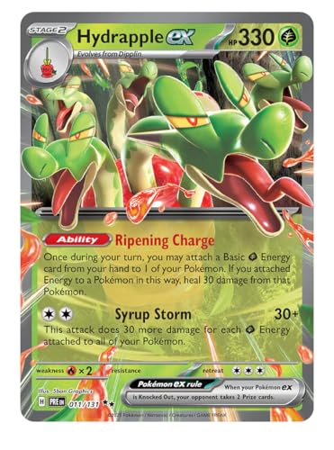 Hydrapple ex 011/131 Ultraseltene Pokemon-Karte, seltene Pokémon-Karten, Pokémon EX, prismatische Entwicklungen, Pokemon-Scharlachrot und Violett, Titan Cards authentifiziert Hydrapple ex 011/131 Ultraseltene Pokemon-Karte, seltene Pokémon-Karten, Pokémon EX, prismatische Entwicklungen, Pokemon-Scharlachrot und Violett, Titan Cards authentifiziert von Titan Cards