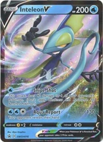 Inteleon V SWSH016 Holo Pokemon Promokarte (Schwert & Schild) + TitanCards® Toploader von Titan Cards