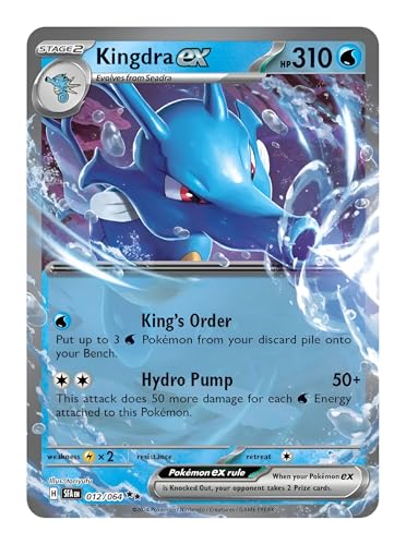 Kingdra ex 012/064 Ultraseltene Pokemon-Karte, seltene Pokémon-Karten, Pokémon EX, umhüllte Fabel, Pokemon-Scharlachrot und Violett, Titan Cards authentifiziert Kingdra ex 012/064 Ultraseltene Pokemon-Karte, seltene Pokémon-Karten, Pokémon EX, umhüllte Fabel, Pokemon-Scharlachrot und Violett, Titan Cards authentifiziert von Titan Cards