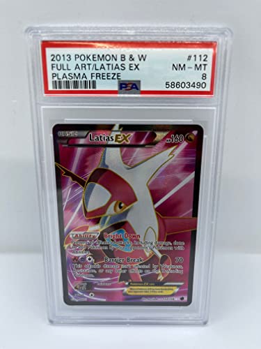 Latias EX 112/116 PSA 8 Graded Rare Pokemon Card (2013 Pokemon B & W - Plasma Freeze) + TitanCards® Toploader von Titan Cards