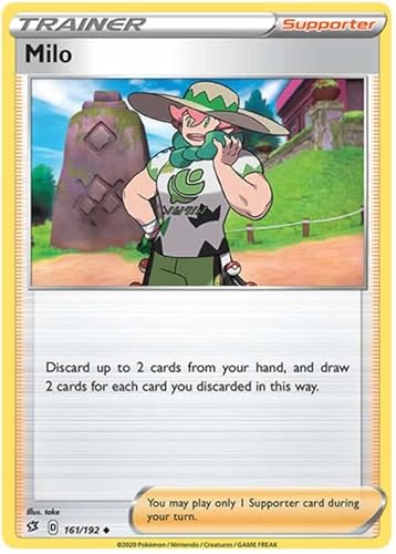 Milo 161/192 Uncommon Trainer Card (SWSH Rebel Clash) + TitanCards® Toploader von Titan Cards