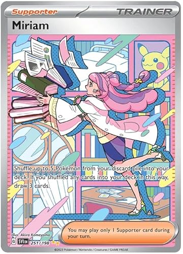 Miriam 251/198 Special Illustration Rare Pokemon Karte (Scharlachrot & Violette Basis) + 1x TitanCards® Toploader von Titan Cards
