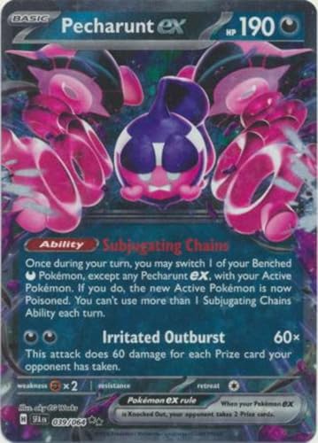 Pecharunt ex 039/064 Ultraseltene Pokemon-Karte, seltene Pokémon-Karten, Pokémon EX, umhüllte Fabel, Pokemon-Scharlachrot und Violett, Titan Cards authentifiziert Pecharunt ex 039/064 Ultraseltene Pokemon-Karte, seltene Pokémon-Karten, Pokémon EX, umhüllte Fabel, Pokemon-Scharlachrot und Violett, Titan Cards authentifiziert von Titan Cards