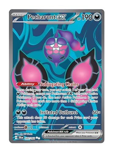 Pecharunt ex 085/064 Ultraseltene Vollkunst-Pokemon-Karte, glänzende Pokémon-Karten, Pokémon EX, umhüllte Fabel, Pokemon-Scharlachrot und Violett, Titan Cards authentifiziert Pecharunt ex 085/064 Ultraseltene Vollkunst-Pokemon-Karte, glänzende Pokémon-Karten, Pokémon EX, umhüllte Fabel, Pokemon-Scharlachrot und Violett, Titan Cards authentifiziert von Titan Cards