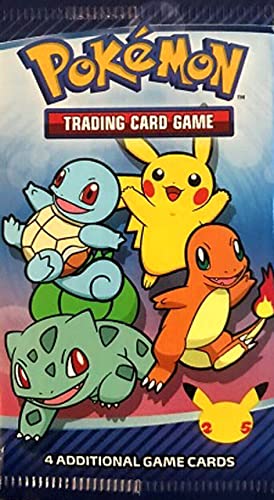 Pokemon 25th Anniversary McDonalds Promo-Pack (4 Karten) + TitanCards® Toploader von Titan Cards