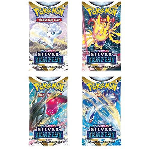 Pokémon Pokémon-Sammelkartenspiel: Schwert und Schild – 12 Booster Tempest Silber x 4 | Kartenspiel | eines von jeder Kunst + TitanCards Toploader Pokémon Pokémon-Sammelkartenspiel: Schwert und Schild – 12 Booster Tempest Silber x 4 | Kartenspiel | eines von jeder Kunst + TitanCards Toploader von Titan Cards