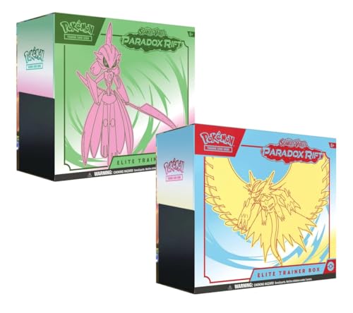 Titan Cards Pokemon TCG Scarlet & Violet Paradox Rift Elite Trainer Box Bundle of 2 ETB's + TitanCards Toploader von Titan Cards