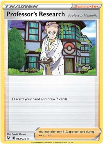 Professor's Research 062/073 Rare Holo Pokemon Card (Champions Path) + TitanCards® Toploader von Titan Cards