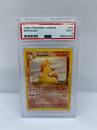 Rapidash 44/64 PSA 9 abgestufte ungewöhnliche Pokemon-Karte (1999 Pokemon Dschungel) + TitanCards® Toploader von Titan Cards