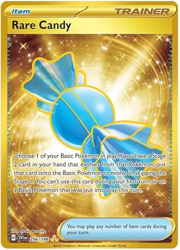 Rare Candy 256/198 Hyper Rare Pokemon Karte (Scarlet & Violet Base) + TitanCards® Toploader von Titan Cards