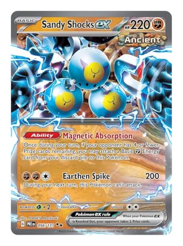 Sandy Shocks ex 056/131 Ultra-Rare-Pokemon-Karte, seltene Pokémon-Karten, Pokémon EX, prismatische Entwicklungen, Pokemon-Scharlachrot und Violett, Titan Cards authentifiziert Sandy Shocks ex 056/131 Ultra-Rare-Pokemon-Karte, seltene Pokémon-Karten, Pokémon EX, prismatische Entwicklungen, Pokemon-Scharlachrot und Violett, Titan Cards authentifiziert von Titan Cards