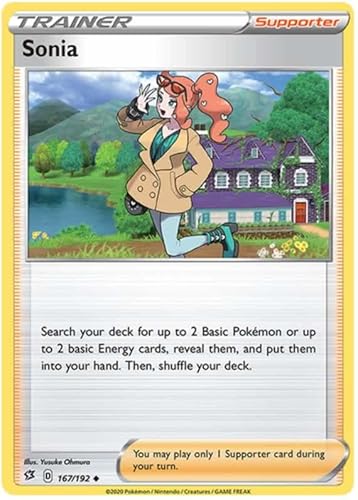 Sonia 167/192 Reverse Holo Pokemon Card (SWSH Rebel Clash) + TitanCards® Toploader von Titan Cards