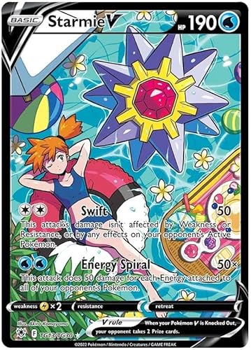 Starmie V TG13/TG30 Pokemon Karte (SWSH Astral Radiance Trainer Gallery) + TitanCards® Toploader von Titan Cards