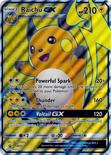Titan Cards Raichu GX SM90 Full Art Pokemon Promokarte von Titan Cards