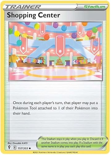 Titan Cards Shopping Center 157/203 Uncommon Pokemon Card (SWSH Evolving Skies) Toploader von Titan Cards