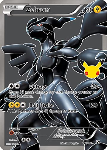Zekrom 114/114 (Black & White) + 1x TitanCards® Toploader Ultra Rare Pokemon Karte (Celebrations Classic Collection) + 1x TitanCards® Toploader von Titan Cards