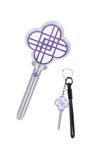 Tittaty Anime Cosplay Requisiten Cheer Sticks und Schlüsselanhänger Fan Support Stick Keychain 3D Gedrucktes Kunststoff Hunters Kostüm Zubehör (Lila Set) von Tittaty