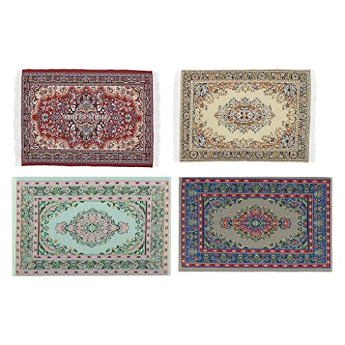 Tiuimk Miniaturteppich/Teppich/Bodenbeläge im türkischen Stil, Maßstab 1:12, 4 Stück von Tiuimk