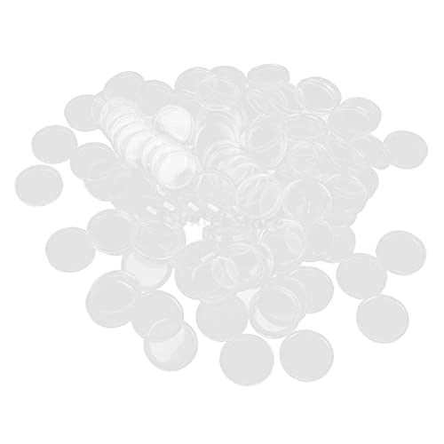 Tiuimk Münzhalter, 32 mm, transparent, Kunststoff-Kapseln für Münzsammlung und Schutz von Tiuimk