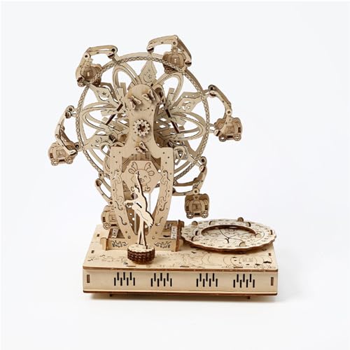 Tivezlor 3D-Holzpuzzle für Erwachsene, Riesenrad mit Musik-Modellbausatz, kreatives DIY-Puzzlespielzeug als Weihnachts-/Geburtstagsgeschenk, 216 Teile Tivezlor 3D-Holzpuzzle für Erwachsene, Riesenrad mit Musik-Modellbausatz, kreatives DIY-Puzzlespielzeug als Weihnachts-/Geburtstagsgeschenk, 216 Teile von Tivezlor