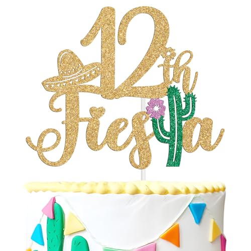 Fiesta 12th Cake Topper, Bruh I'm 12/Taco Bout 12 Cake Decor, Tropical Hawaiian Mexican Summer Themed Happy 12th Birthday/Anniversary Party Decoration Supplies Fiesta 12th Cake Topper, Bruh I'm 12/Taco Bout 12 Cake Decor, Tropical Hawaiian Mexican Summer Themed Happy 12th Birthday/Anniversary Party Decoration Supplies von Tivurcia