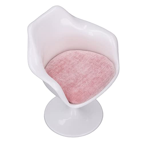 Tixiyu 1: 6 Doll House Office Chair Miniature Dollhouse Stuhl Abs Rotatable Office Chair für 1: 6 Skala Dollhouse mit Zartem Aussehen Romantische Realistische Luft (Mit Armlehre) von Tixiyu