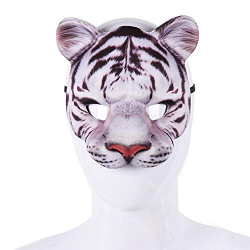 Tixiyu Halloween Tiger Cosplay Maske EVA Half Face Maske für Party Maskerade Ball Kostüm Masken, Unisex-Erwachsene, Einheitsgröße von Tixiyu