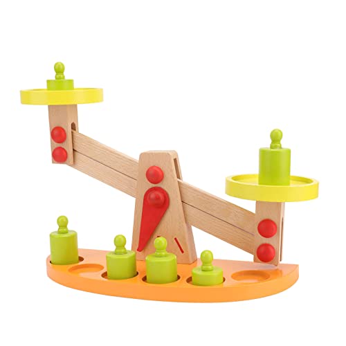 Tixiyu Kleinkind -Skalenzählspielzeug, Frühschulpuzzlespiel für die Entwicklung von Mathematikfähigkeiten, Holzbalanceskala mit 6 Gewichten Zur Handaugenkoordination, Glatt für 3 Jahre Tixiyu Kleinkind -Skalenzählspielzeug, Frühschulpuzzlespiel für die Entwicklung von Mathematikfähigkeiten, Holzbalanceskala mit 6 Gewichten Zur Handaugenkoordination, Glatt für 3 Jahre von Tixiyu