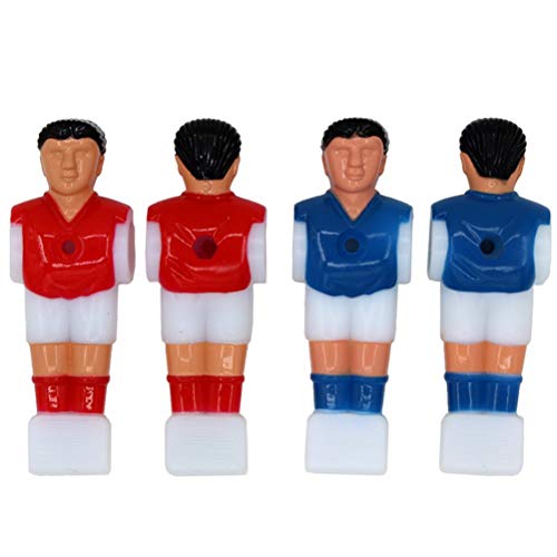 Tixiyu Kunststoff Tischplatte Fußball-Spieler Fußball-Spiel Mini Humanoide Puppe Ersatzteile Leicht Gewicht für Maschine mit 16mm Apertur, Tischplatte Fußballspiel Zubehör (Bunt) von Tixiyu
