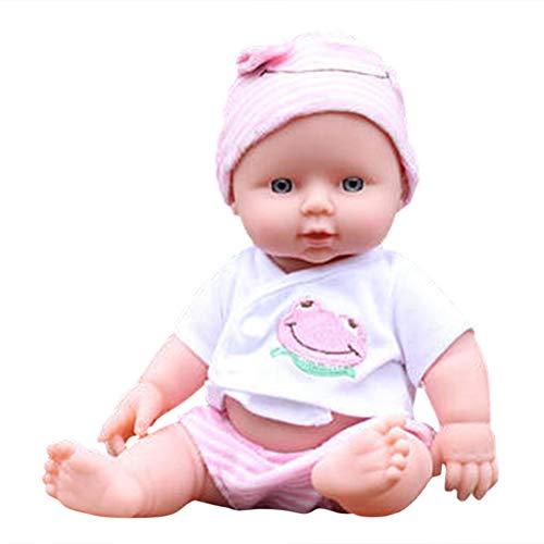 Tixiyu Weiche Plastische Lebensee Babypuppe Realistische Lebensechte Babyspielzeug Bewegliche Gelenke für 18 Monate Plus mit Rotierbaren Armen Bein Kopf, Babypuppe für die Elternpraxis von Tixiyu
