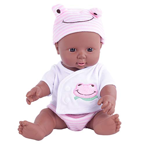 Tixiyu Weiche Plastische Lebensee Babypuppe Realistische Lebensechte Babyspielzeug Bewegliche Gelenke für 18 Monate Plus mit Rotierbaren Armen Bein Kopf, Babypuppe für die Elternpraxis von Tixiyu