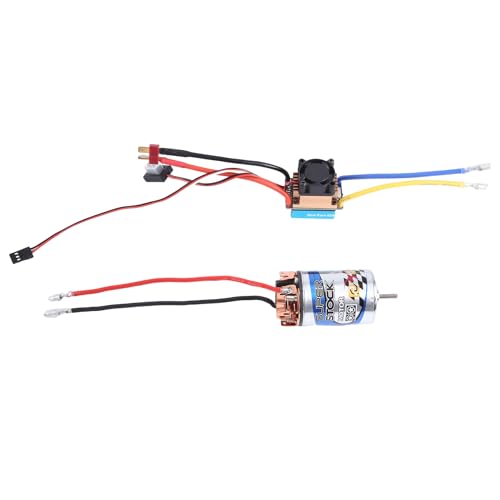 Tixqeaif 550 Brushed Motor 23T & 480A Wasserdichter Brushed ESC-Geschwindigkeitsregler mit 5V/3A BEC für 1:10 RC Crawler Axial SCX10 TRX4 von Tixqeaif
