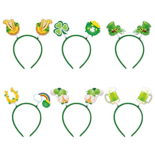Tixqeaif 6 Stück für Kinder und Erwachsene, Niedlicher Zwerg-Haarschmuck, Kostüm-Requisite, Party-Dekoration, Grün Tixqeaif 6 Stück für Kinder und Erwachsene, Niedlicher Zwerg-Haarschmuck, Kostüm-Requisite, Party-Dekoration, Grün von Tixqeaif