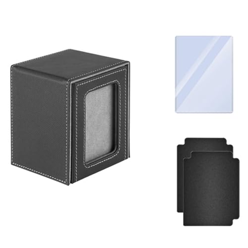Tixqeaif Premium Sammelkartenbox zum Schutz der Karten Trading Deck Box Passend für Deck Leder Kartenbox von Tixqeaif