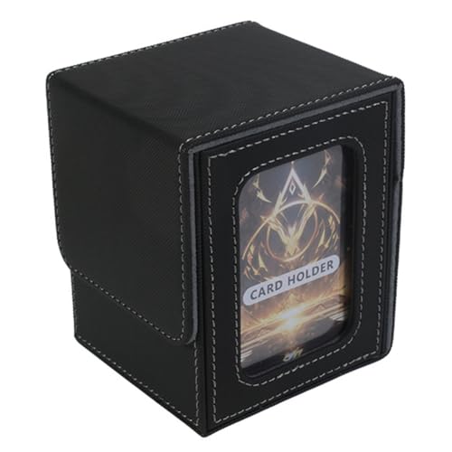 Tixqeaif Über 100 Spielkartenboxen, Aufbewahrungsboxen für Karten, Tragbare Verpackungsbox, Kariert, Schwarz und von Tixqeaif