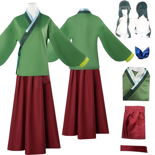 Anime Mao Mao Cosplay Uniform Kostüm Spiel The Apothecary Diaries Cosplay Outfits mit Jinshi Rolle Perücke Uniform Rock Verkleidung Anzug Halloween Karneval Party Kleidung Zubehör Komplettset für Anime Mao Mao Cosplay Uniform Kostüm Spiel The Apothecary Diaries Cosplay Outfits mit Jinshi Rolle Perücke Uniform Rock Verkleidung Anzug Halloween Karneval Party Kleidung Zubehör Komplettset für von Tjlmomo