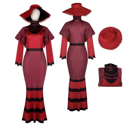 Anime Rosie Cosplay Uniform Kostüm Spiel Hazbin Hotel Cosplay Outfits mit Emily Rolle Hut Uniform Rock Verkleidung Anzug Halloween Karneval Party Kleidung Zubehör Komplettset für Frauen Mädchen Anime Rosie Cosplay Uniform Kostüm Spiel Hazbin Hotel Cosplay Outfits mit Emily Rolle Hut Uniform Rock Verkleidung Anzug Halloween Karneval Party Kleidung Zubehör Komplettset für Frauen Mädchen von Tjlmomo