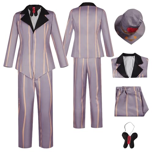 Anime Sir Pentious Cosplay Uniform Kostüm Spiel Hazbin Hotel Cosplay Outfits mit Husk Rolle Hut Mantel Uniform Rock Verkleidung Anzug Halloween Karneval Party Kleidung Zubehör Komplettset für Männer Anime Sir Pentious Cosplay Uniform Kostüm Spiel Hazbin Hotel Cosplay Outfits mit Husk Rolle Hut Mantel Uniform Rock Verkleidung Anzug Halloween Karneval Party Kleidung Zubehör Komplettset für Männer von Tjlmomo