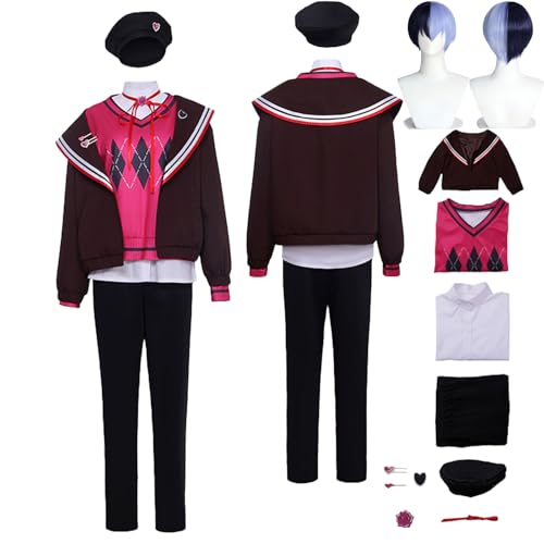 Tjlmomo Anime Aoyagi Toya Brown Cosplay Uniform Kostüm Spiel Project Sekai Colourful Stage Cosplay mit Perücke Rolle Rui Kamishiro Uniform Verkleidung Anzug Halloween Party Komplettset für Männer Tjlmomo Anime Aoyagi Toya Brown Cosplay Uniform Kostüm Spiel Project Sekai Colourful Stage Cosplay mit Perücke Rolle Rui Kamishiro Uniform Verkleidung Anzug Halloween Party Komplettset für Männer von Tjlmomo