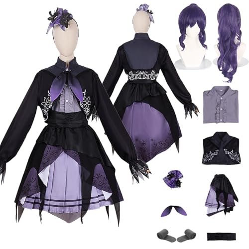 Tjlmomo Anime Asahina Mafuyu Purple Cosplay Uniform Kostüm Spiel Project Sekai Colourful Stage Cosplay Outfits mit Perücke Rolle Airi Momoi Uniform Rock Verkleidung Anzug Halloween Party für Frauen Tjlmomo Anime Asahina Mafuyu Purple Cosplay Uniform Kostüm Spiel Project Sekai Colourful Stage Cosplay Outfits mit Perücke Rolle Airi Momoi Uniform Rock Verkleidung Anzug Halloween Party für Frauen von Tjlmomo