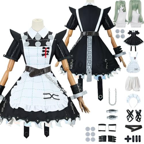 Tjlmomo Anime Corin Wickes Cosplay Uniform Kostüm Spiel Cosplay Outfits mit Ellen Joe Rolle Perücke Uniform Rock Verkleidung Anzug Halloween Karneval Party Kleidung Zubehör Komplettset für Frauen Tjlmomo Anime Corin Wickes Cosplay Uniform Kostüm Spiel Cosplay Outfits mit Ellen Joe Rolle Perücke Uniform Rock Verkleidung Anzug Halloween Karneval Party Kleidung Zubehör Komplettset für Frauen von Tjlmomo