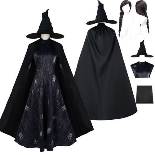 Tjlmomo Anime Elphaha Cosplay Uniform Kostüm Spiel Cosplay Outfits mit Perücke Rolle Glinda Uniform Rock Verkleidung Anzug Halloween Karneval Party Kleidung Zubehör Komplettset für Frauen Mädchen Tjlmomo Anime Elphaha Cosplay Uniform Kostüm Spiel Cosplay Outfits mit Perücke Rolle Glinda Uniform Rock Verkleidung Anzug Halloween Karneval Party Kleidung Zubehör Komplettset für Frauen Mädchen von Tjlmomo