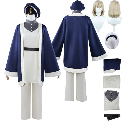 Tjlmomo Anime Farin Cosplay Uniform Kostüm Spiel Delicious in Dungeon Cosplay Outfits mit Perücke Rolle Marcille Donato Uniform Rock Verkleidung Anzug Halloween Party Komplettset für Frauen Tjlmomo Anime Farin Cosplay Uniform Kostüm Spiel Delicious in Dungeon Cosplay Outfits mit Perücke Rolle Marcille Donato Uniform Rock Verkleidung Anzug Halloween Party Komplettset für Frauen von Tjlmomo