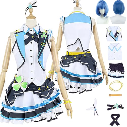 Tjlmomo Anime Haruka Kiritani Cosplay Uniform Kostüm Spiel Project Sekai Colourful Stage Cosplay Outfits mit Perücke Rolle Airi Momoi Uniform Rock Verkleidung Anzug Halloween Karneval Party für Frauen Tjlmomo Anime Haruka Kiritani Cosplay Uniform Kostüm Spiel Project Sekai Colourful Stage Cosplay Outfits mit Perücke Rolle Airi Momoi Uniform Rock Verkleidung Anzug Halloween Karneval Party für Frauen von Tjlmomo
