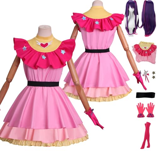 Tjlmomo Anime Hoshino Ai Cosplay Uniform Kostüm Spiel Cosplay Outfits mit Perücke Rolle Arima Kana Uniform Rock Verkleidung Anzug Halloween Karneval Party Kleidung Zubehör Komplettset für Frauen Tjlmomo Anime Hoshino Ai Cosplay Uniform Kostüm Spiel Cosplay Outfits mit Perücke Rolle Arima Kana Uniform Rock Verkleidung Anzug Halloween Karneval Party Kleidung Zubehör Komplettset für Frauen von Tjlmomo
