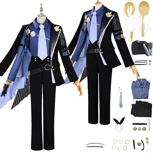 Tjlmomo Anime Hugo Vlad Cosplay Uniform Kostüm Spiel Cosplay Outfits mit Wise Rolle Perücke Uniform Rock Verkleidung Anzug Halloween Karneval Party Kleidung Zubehör Komplettset für Männer Tjlmomo Anime Hugo Vlad Cosplay Uniform Kostüm Spiel Cosplay Outfits mit Wise Rolle Perücke Uniform Rock Verkleidung Anzug Halloween Karneval Party Kleidung Zubehör Komplettset für Männer von Tjlmomo